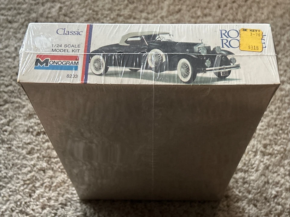NEW Sealed 1972 Monogram 8203 1/24 Scale The Classic 1931 Phantom II Rolls-Royce - Image 4 of 4