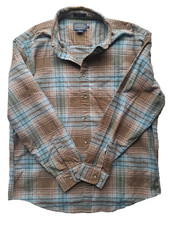 Pendleton Men's Mason Plaid Flannel Long-Sleeve Shirt Brown/Blue Size XL