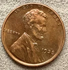 1935p  Lincoln Wheat Cent [XF EF] Extremely Fine Details (Cleaned) ~ B914
