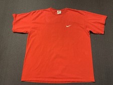 Vintage 90s Y2K Nike Shirt Adult X Large Red Swoosh Made In USA