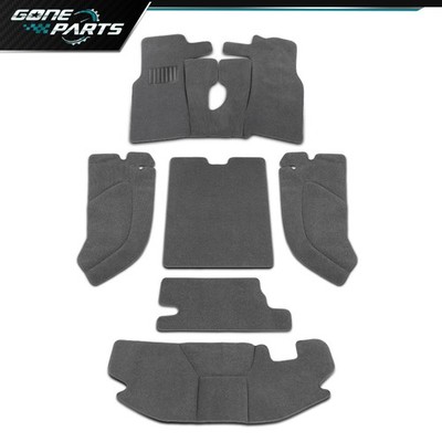 For Jeep Wrangler TJ 1997-06 Interior Carpet Kit Rug Floor Mat 6pcs GRAY