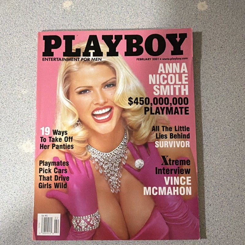 play boy magazine vintage Anna Nicole Smith February  2001