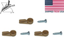 3 Tan Brown Window Screen Storm Clips Screws Nylon Plastic Sash Holder Tab Clip