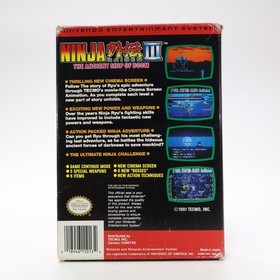 Ninja Gaiden 3: The Ancient Ship Of Doom (NES) CIB - Authentic Good Condition