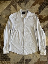 Tommy Hilfiger TH Tech Slim Fit Stretch Light Blue Dress Shirt Men s Small