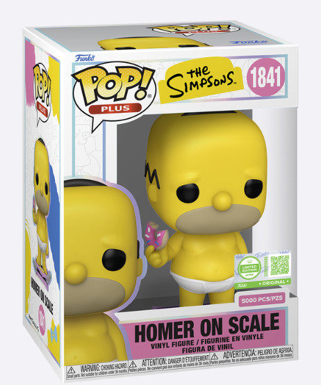 Funko Pop! Plus Homer on Scale with Pop! Protector 5000pcs #1841 READY TO SHIP
