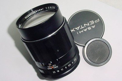 Pentax Super Takumar 135 mm F/2.5 M42 Screw Mount Manual Focus Objektiv - Top