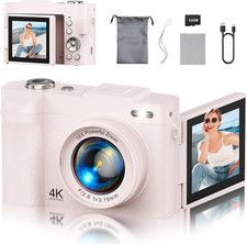 4K Digital Camera for Photography, 50MP Vlogging Camera for Youtube, Compact Cam