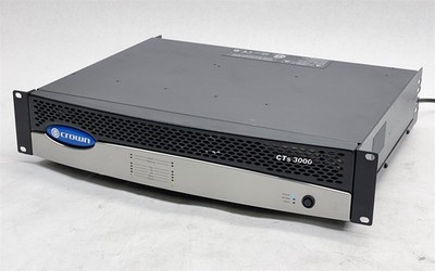 Crown CTs-3000 Two-Channel Power Amplifier w/ USP4-CN CobreNet Card *read*