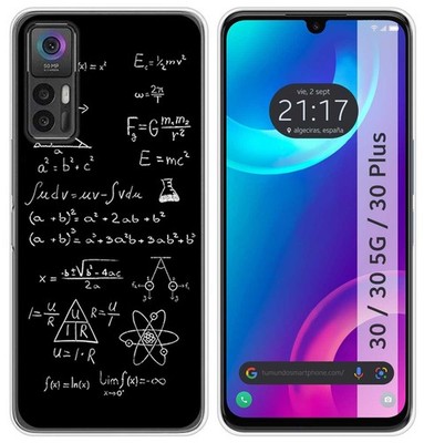 Silikonhülle Für TCL 30 / 30 5G / 30 Plus Design Formeln Zeichnungen
