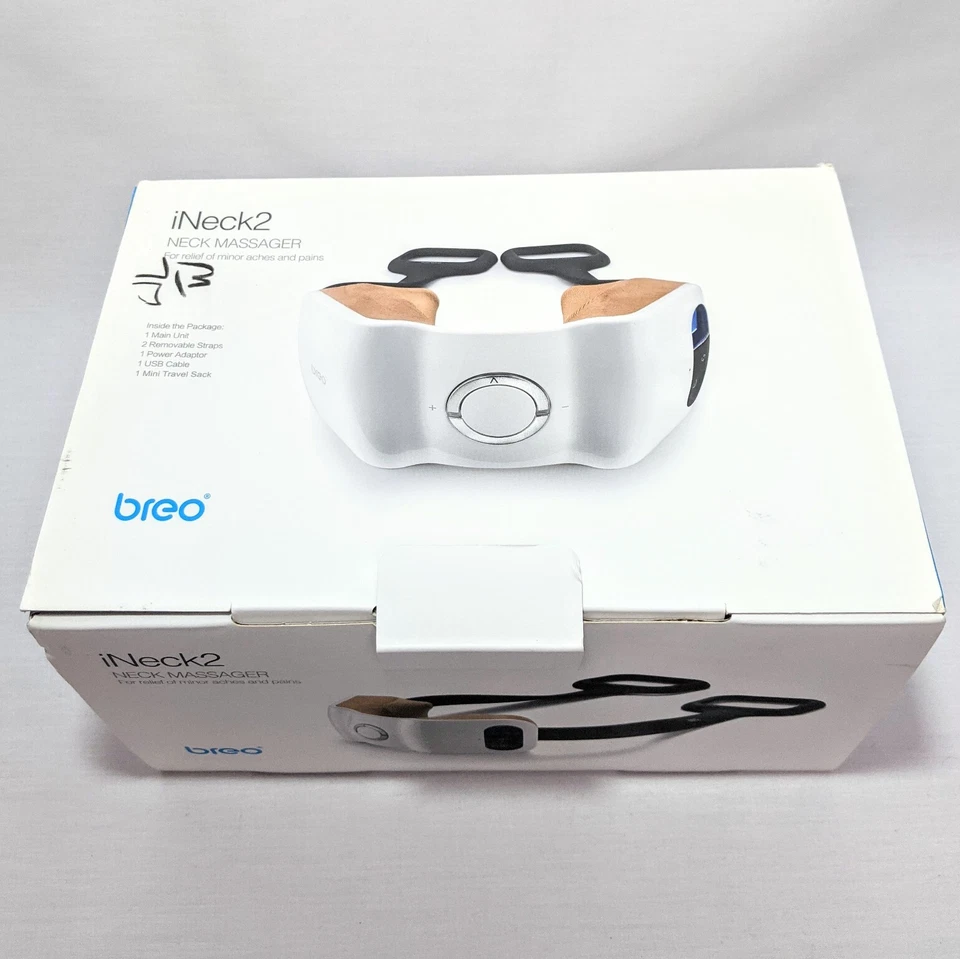 Masajeador de cuello portátil amasado con IR calor dolores alivio del dolor iNeck2 de Breo Foto 3 de 4