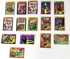 Lot Of 15 Marvel Comics M.V.C., Rookies & Team Pictures 1990 Trading Cards