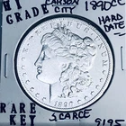 1890 CC MORGAN SILVER DOLLAR HI GRADE GENUINE U.S. MINT RARE KEY COIN 9195