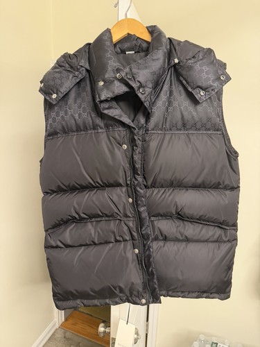 Gucci Puffer GG Monogram Puffer Vest Size 52