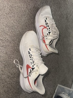 Nike Air Zoom Pegasus 39 White Orange Black Low Top Running Sneakers Teens