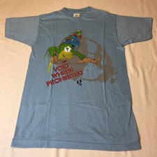 Vintage Hang Ten Void Where Prohibited Tee Shirt Womens Small Blue Skateboarding