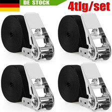 4x Spanngurte mit Ratsche und Haken Zurrgurte Spanngurt 4x 1000kg 4m Meter DHL