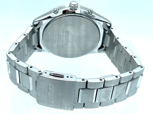 Near MINT SEIKO Radio Wave Control Solar Men's Watch SS World Time 7B27-0AA0 - Picture 14 of 18