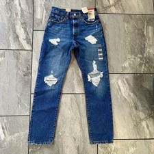 NWT Levi s 501 Jeans Women s 26x30 High Rise 100 Cotton Button Fly Medium Wash