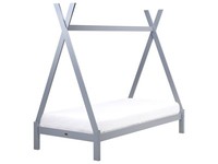 Kinderbett Kiefernholz Grau Mit Lattenrost 90X200 Cm Zeltform Modern Devay