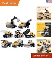 Friction-Powered Mini Construction Toy Vehicles - Safe Fun for Toddlers and Kids