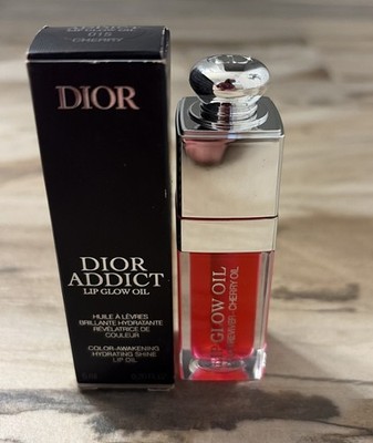 Dior Addict Lip Glow Oil Color Reviver (6ml) 0.20oz  with Cherry Oil- NEW IN Box