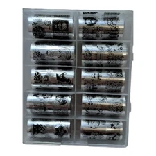 Halloween Foil Nail Art Decoration Transfer Sticker Box 10 Pieces ES A