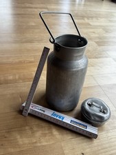 Vintage Aluminium-Milchkanne (ca. 2L) mit Deckel – Vintage Bauernhaus-Deko