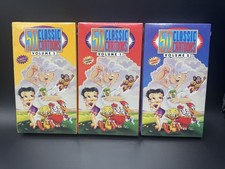 50 Classic Cartoons Vol 1 2 3 VHS Set 1997 Anchor Bay,Sealed Popeye Betty Boop