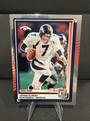 2025 Panini Donruss - John Elway #255 Press Proof Silver /199 Jersey Match