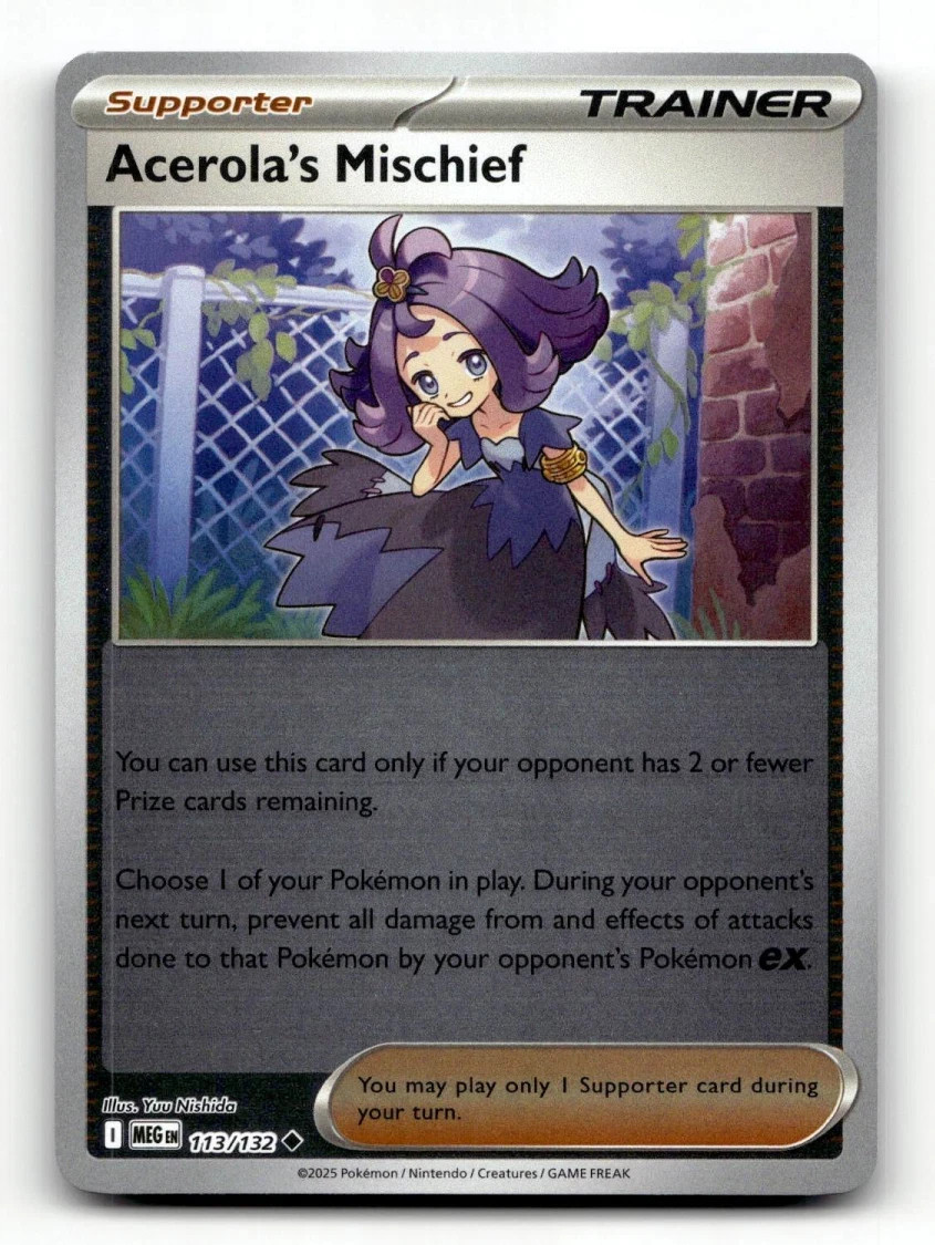 Acerola's Mischief 113 - ME01: Mega Evolution - Pokemon TCG - LP - Reverse Holo