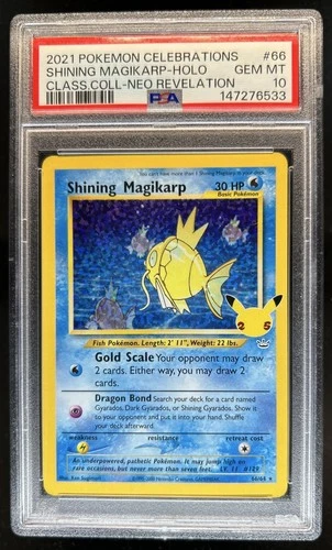 2021 Pokemon SWSH Celebrations Shining Magikarp Classic #66/64 PSA 10