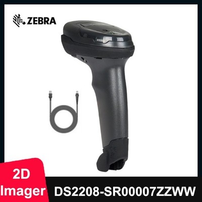Zebra DS2208-SR00007ZZWW Handheld Barcode Scanner with USB Cable 1D/2D Imager