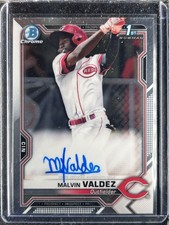 Valdez, Malvin - 2021 Bowman Chrome Prospect - Autograph