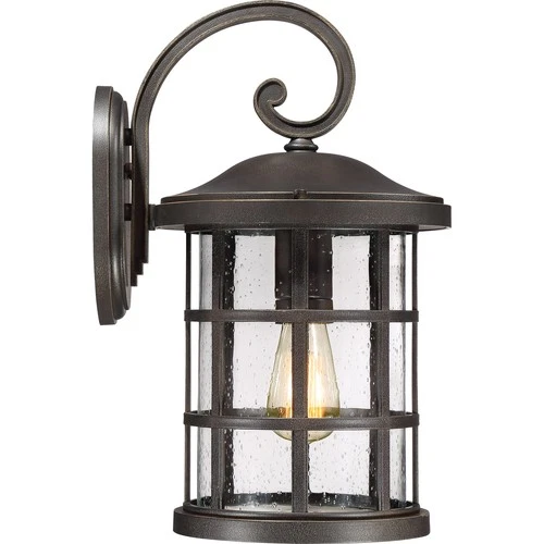 Quoizel CSE8410PN Crusade 11.75" Outdoor Wall Lantern in Palladian Bronze - Picture 4 of 4