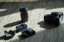 Canon EOS Rebel T7 DSLR Camera Bundle 18-55mm 55-250mm Lenses Extra Battery