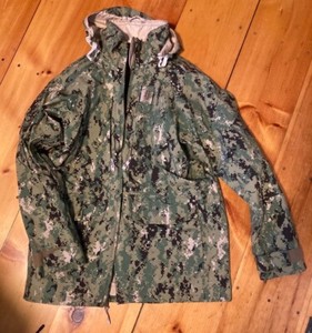 usn us navy, gortex parka, nwu type III aor2, med x-long, w/liner