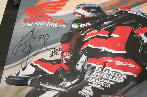 SIGNED Kurtis Roberts Erion Racing Nicky Hayden Team Honda Poster Shop Sign 7597 - Picture 8 of 9