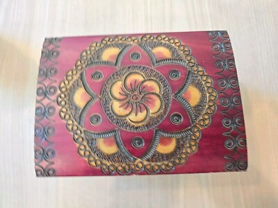 Plumeria Secret Opening Wooden Handmade Box by Enchanted World of Boxes 