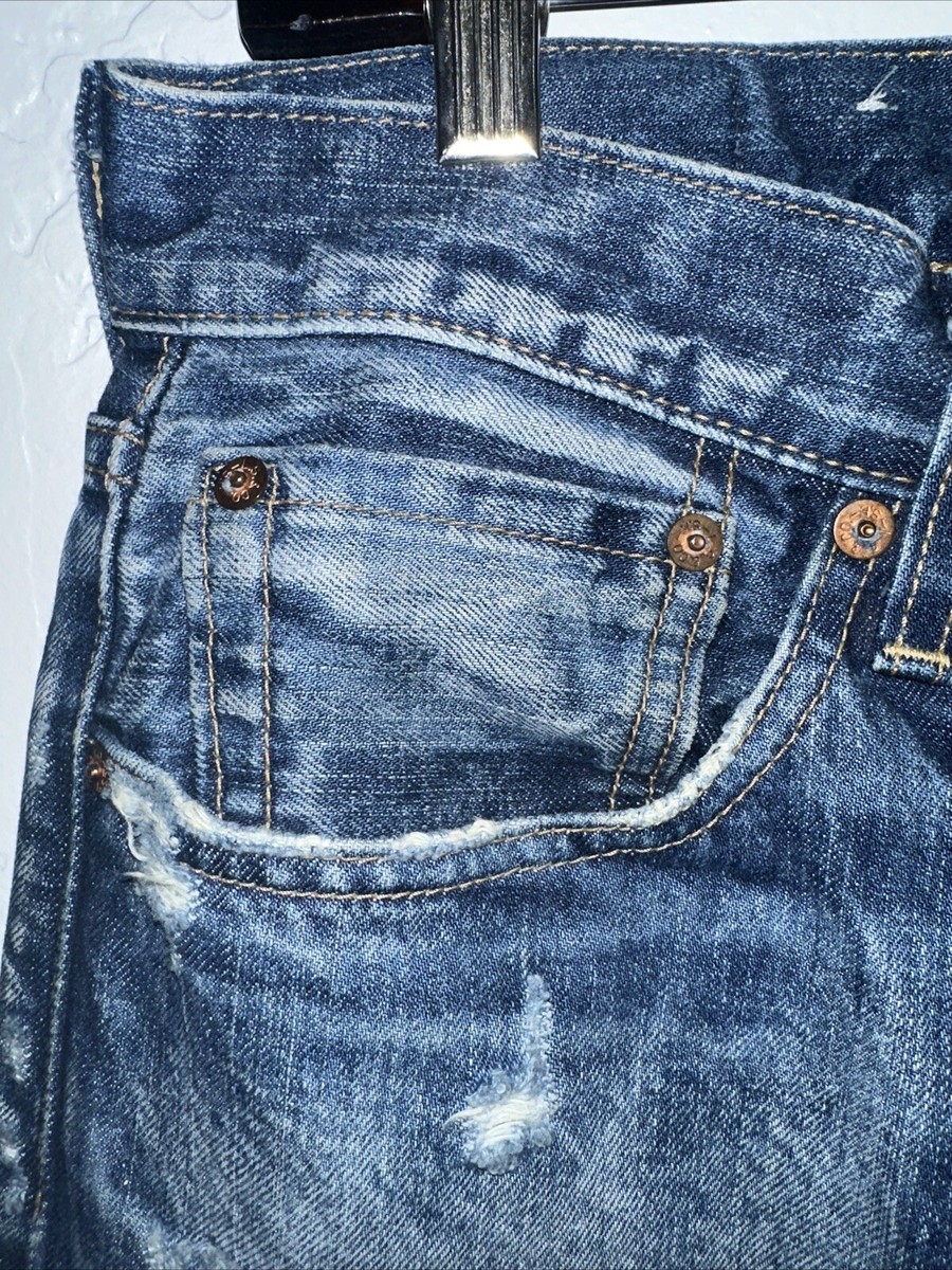 LEVIS 501 Original Japan Made & Crafted Selvedge Big E Rip