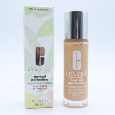 Clinique Beyond Perfecting Foundation + Concealer WN 12 Meringue - NEW