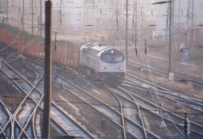 Foto AHG Bombardier Blue Tiger 250 010 DE-AC33C Cottbus 2005 ca.10x15cm V1736j