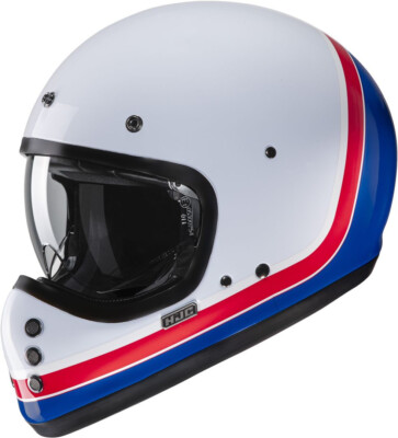 HJC V60 SCOBY MC21 GR L - CASCO HELMET MOTO INTEGRAL SCRAMBLER VINTAGE FIBER