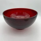 Vintage Anchor Hocking Red Royal Ruby 10" Punch Popcorn Salad Glass Bowl