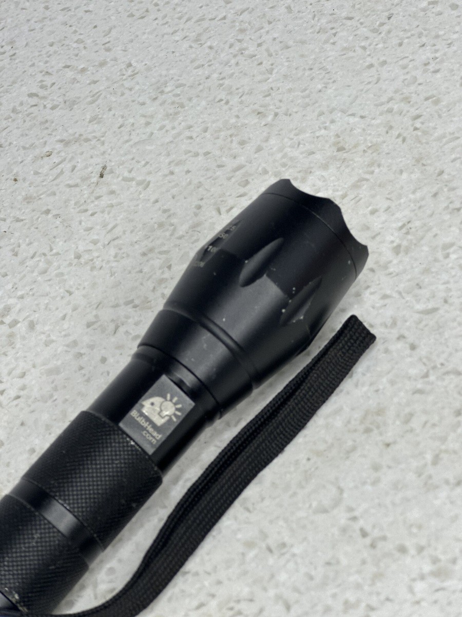 atomic beam rechargeable flashlight Atomic Beam LED Flashlight by BulbHead, 5 Beam Modes, Tactical Light Bright