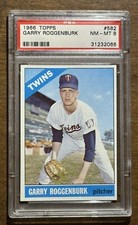 BB - 1966 Topps  - #582 - Garry Roggenburk - PSA 8 - NM-MT