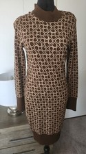 Guess Womens All Over Print Logo Sweater Dress Size L