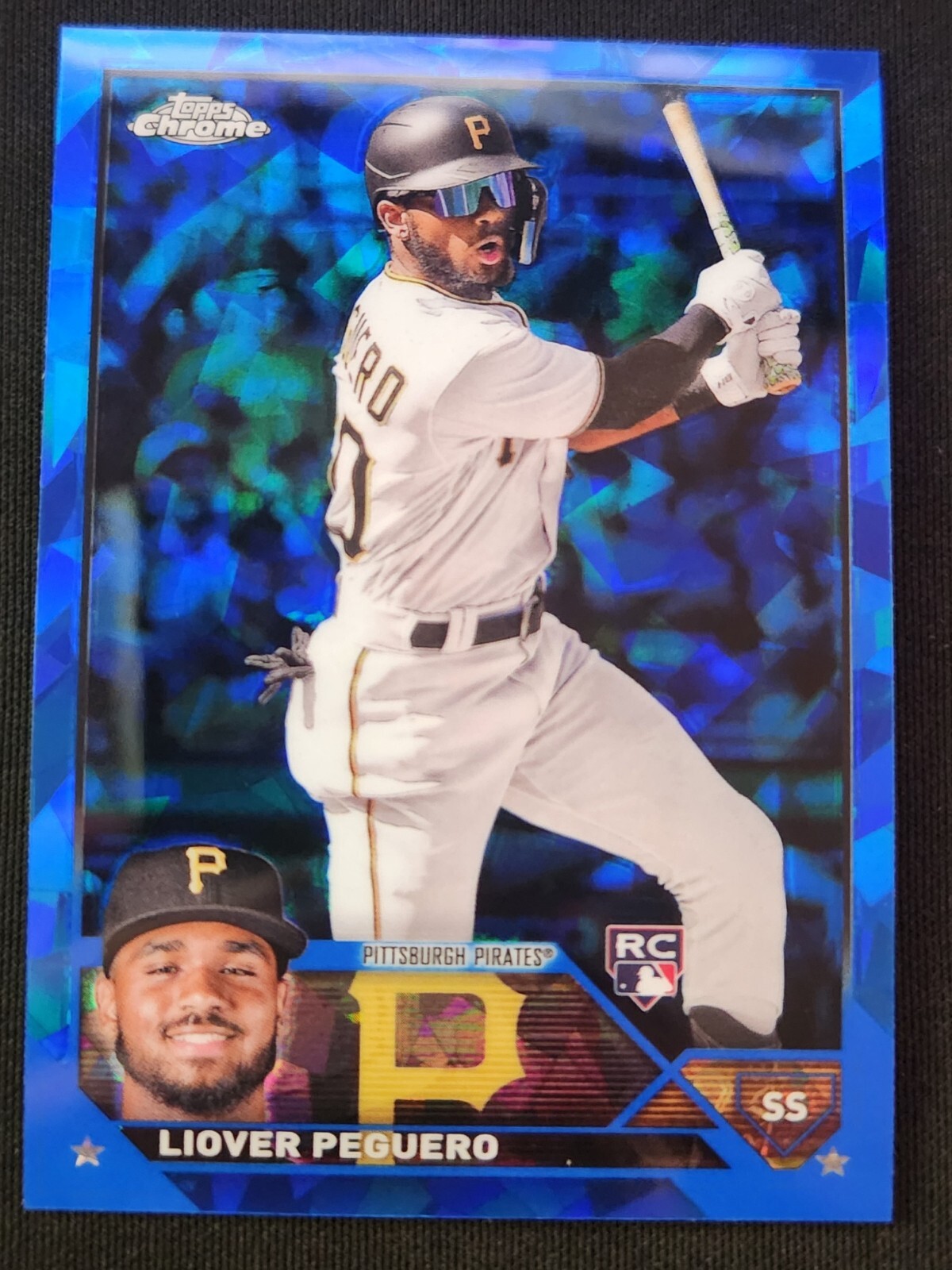 2023 Topps Chrome Sapphire - Liover Peguero (RC) - Rookie #238 - Pirates