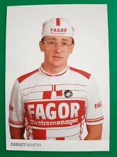CYCLING cycling card MARTIN EARLEY team FAGOR 1987