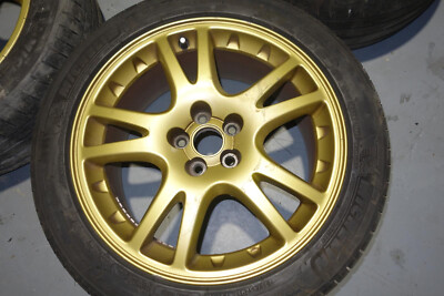 SUBARU STi 7J-16インチ 5-100 +53 4本セット JDM Subaru WRX STI GDB Gold Enkei 5x100 Wheels Brembo Clearance